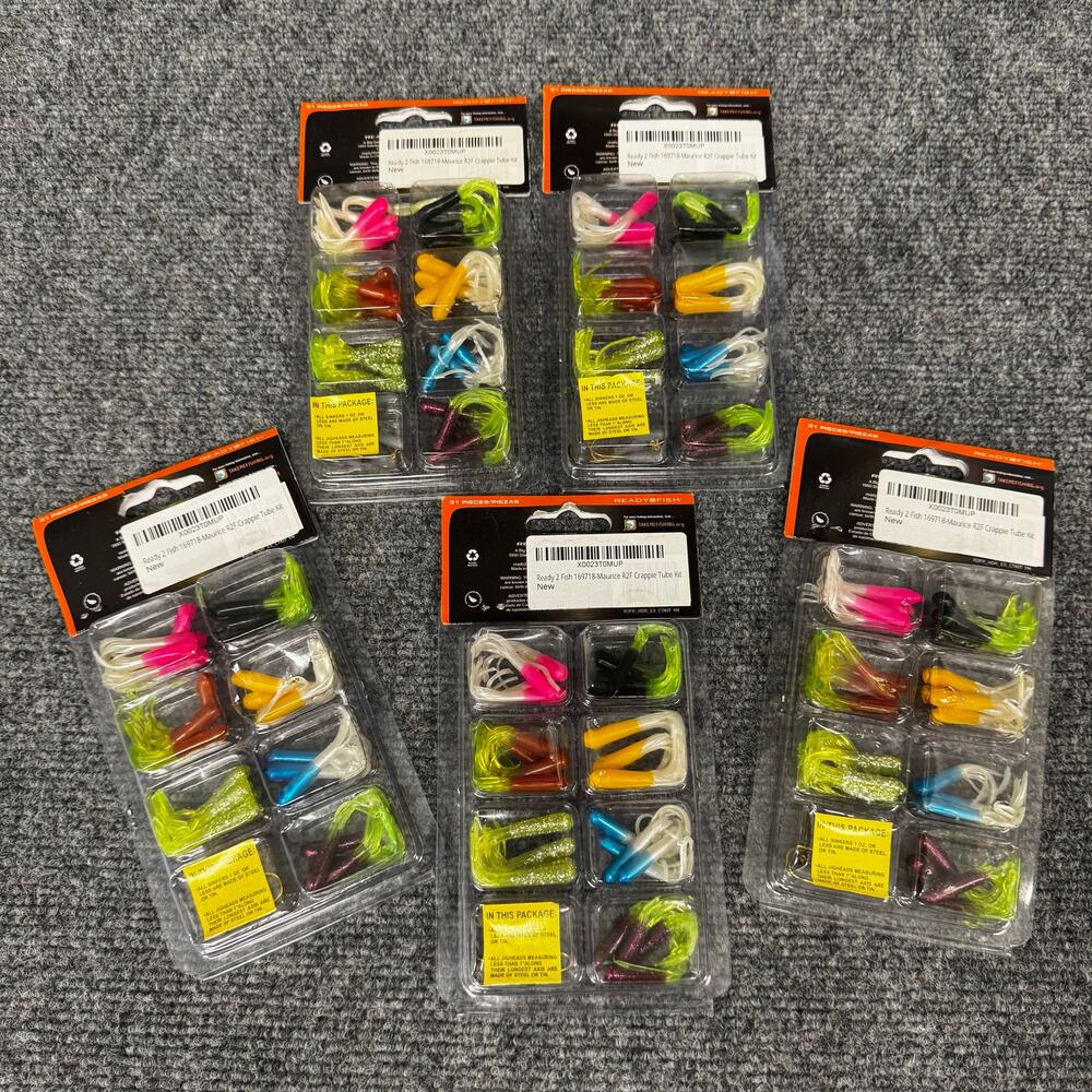 Crappie Tube Kit 31 pcs tackle‎ bait Ready2Fish R2FRCTKIT